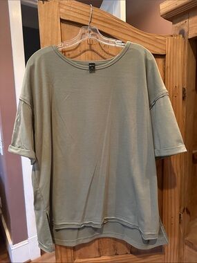 Rhude Sage Green Relaxed Crewneck Tee